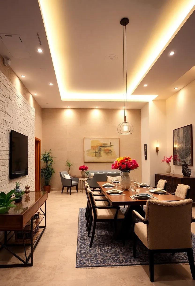 Use LED candles on your dining table for a romantic atmosphere without ⁢the worry of an open flame