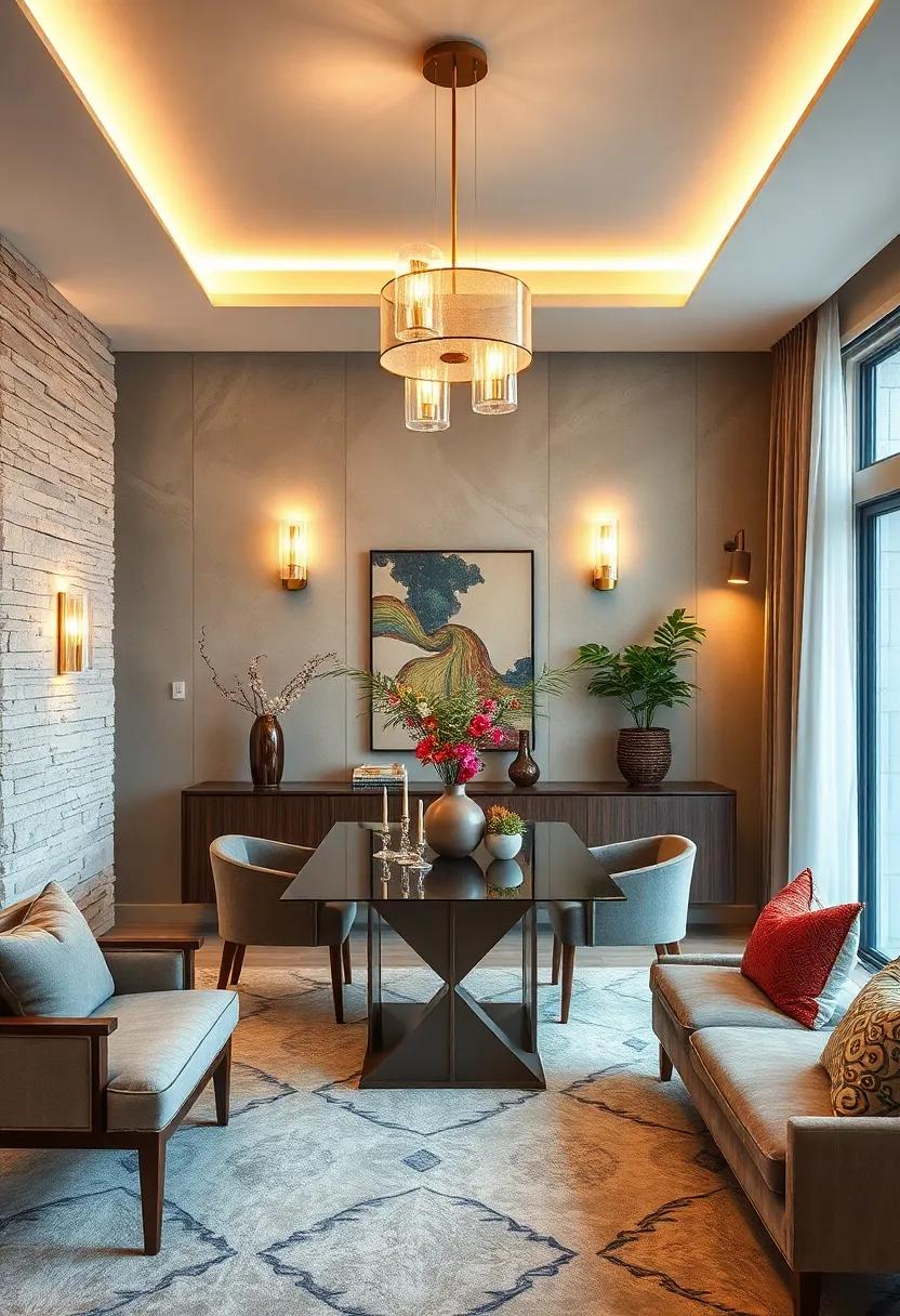 Incorporate decorative LED⁣ wall sconces to create soft​ accents of light around the room, enhancing visual interest