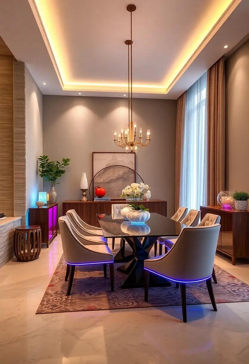 Consider LED-lighted ‌furniture pieces like LED dining ‍chairs or buffets that bring a modern edge to⁢ traditional dining