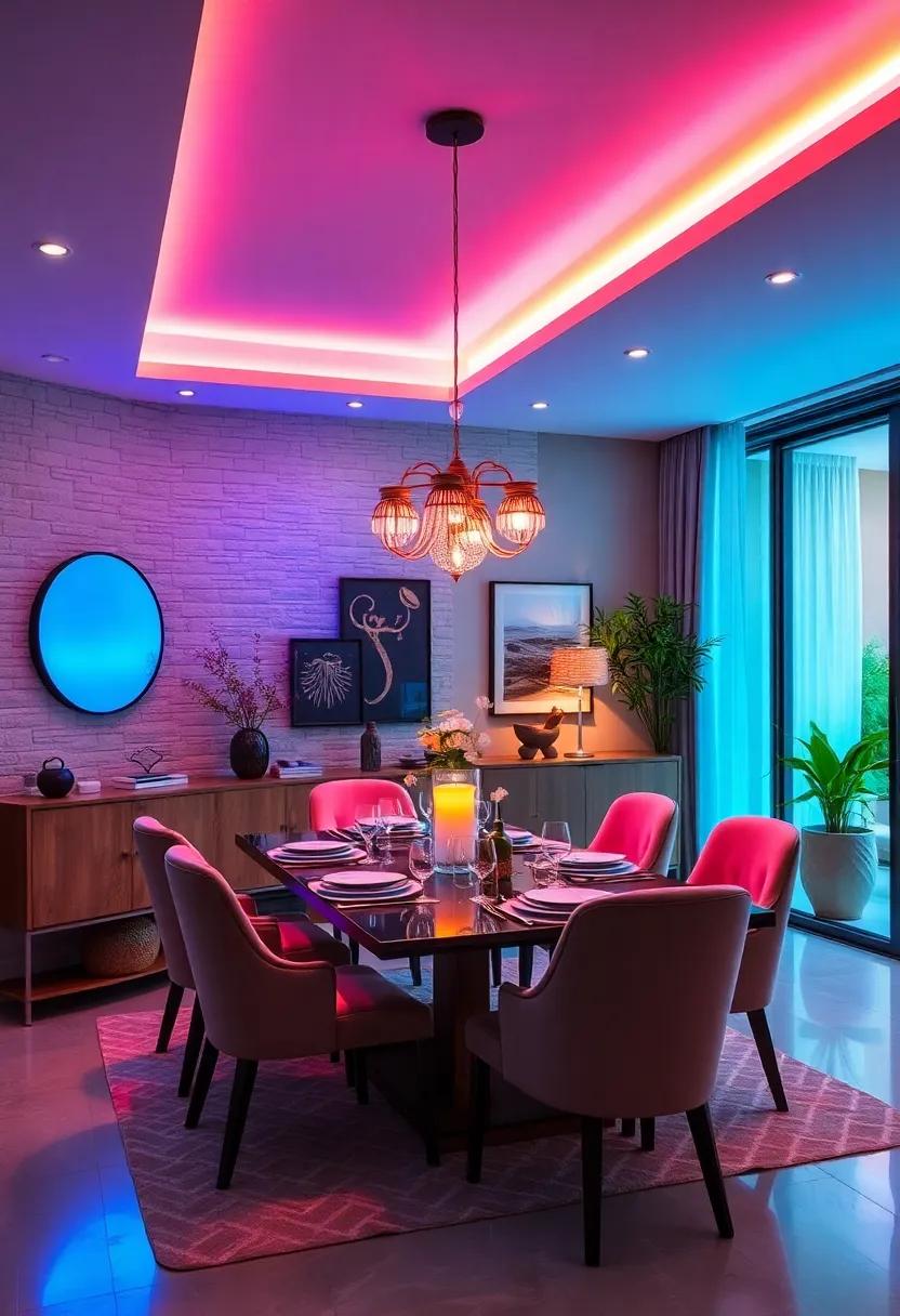 Choose color-changing LED bulbs in your lamps for‌ customizable moods that suit everything from casual dinners to formal gatherings