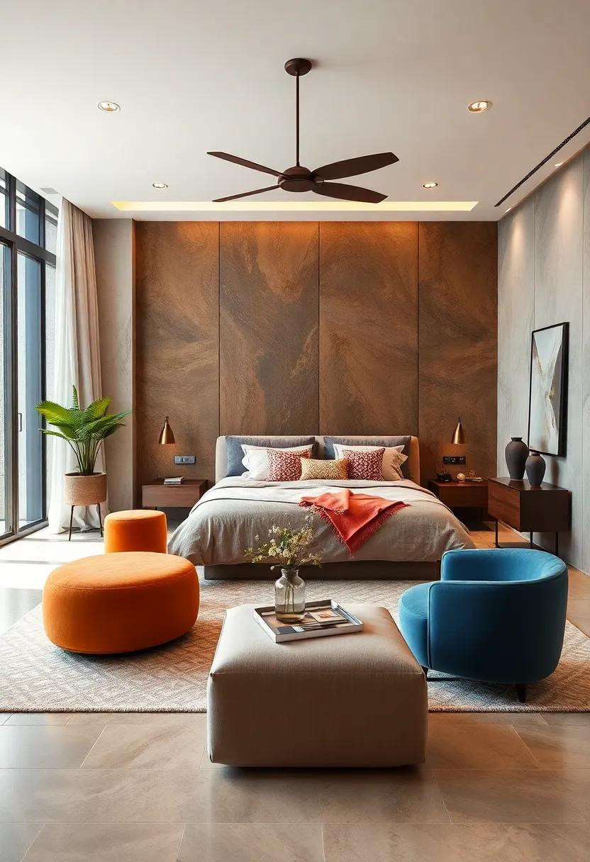 Dual-purpose Space:⁤ Design a bedroom‌ that also⁣ serves as‌ a home office or creative space, featuring refined⁣ furniture ⁢that meshes seamlessly