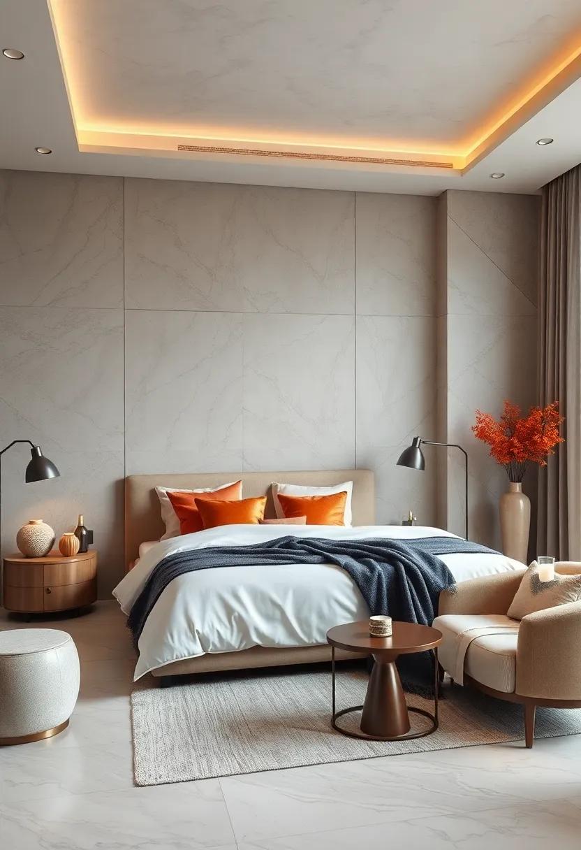 Neutral ​Palette with Bold Accents: Use soft, muted ⁣colors for the‍ base and introduce bold accents through decor ⁢pieces⁢ to⁤ create​ a ⁣harmonious ‌contrast