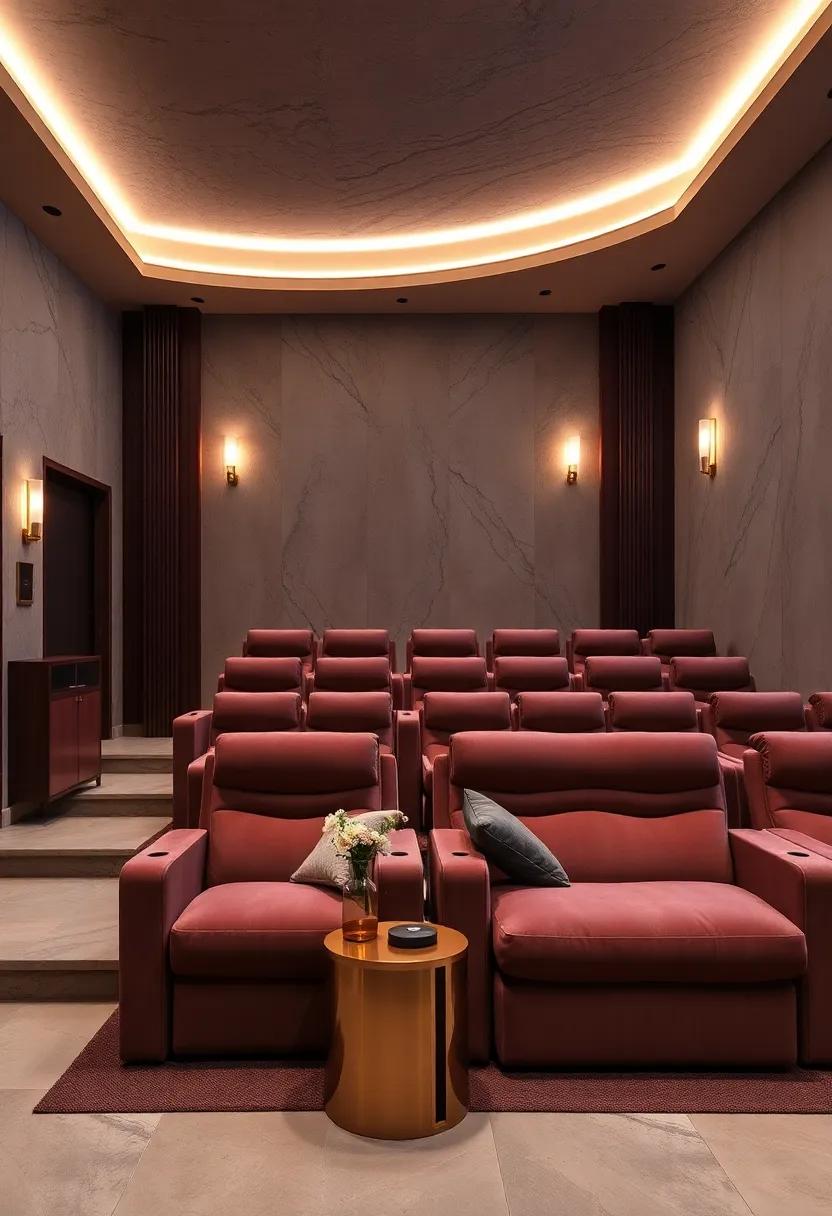 Vintage Glamour: Embrace ‌the charm of classic movie theaters with plush velvet seating, retro marquee​ lights, and‌ elegant gold accents that evoke‍ nostalgia