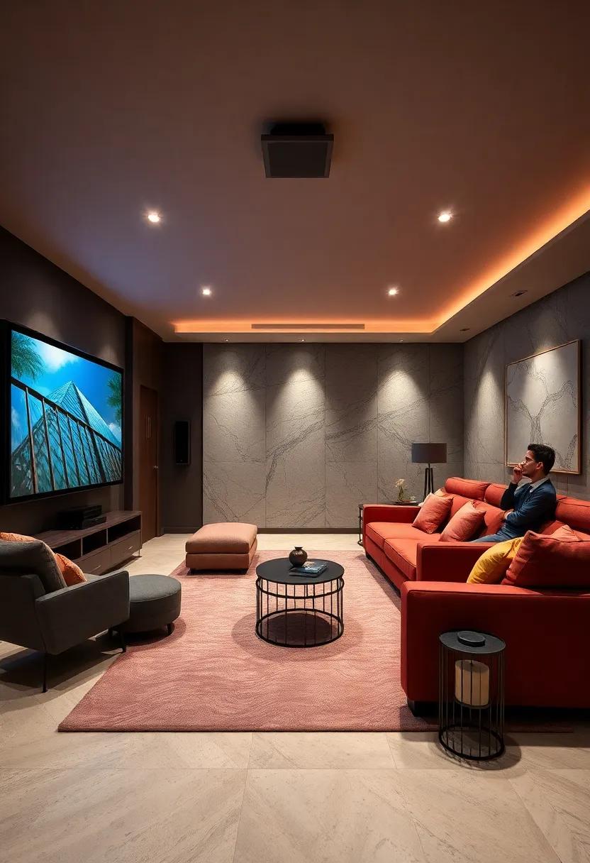 Sound Immersion: Focus on⁢ state-of-the-art acoustics with⁤ advanced sound systems and strategically placed⁤ speakers to ⁣produce a theater-like ‍experience at​ home