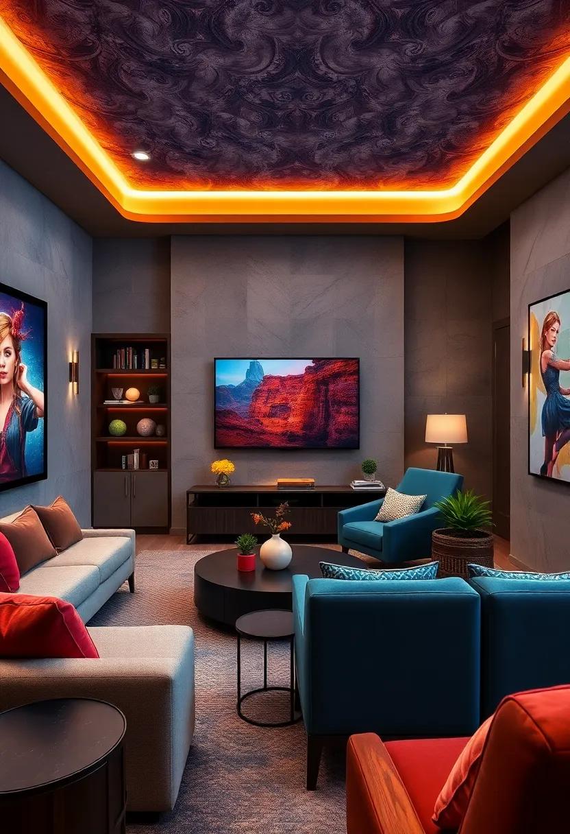 Cozy Corner: A small,intimate theater designed to be part ⁤of ⁤an existing room,complete with built-in shelving ‍and comfortable seating for an everyday movie experience