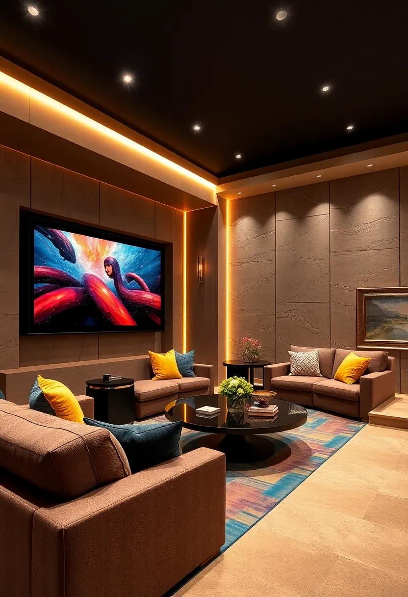 Color Play: Utilize rich,multi-colored fabrics and decor to ⁣create a lively​ atmosphere that uplifts the mood,making every viewing full of energy and charm