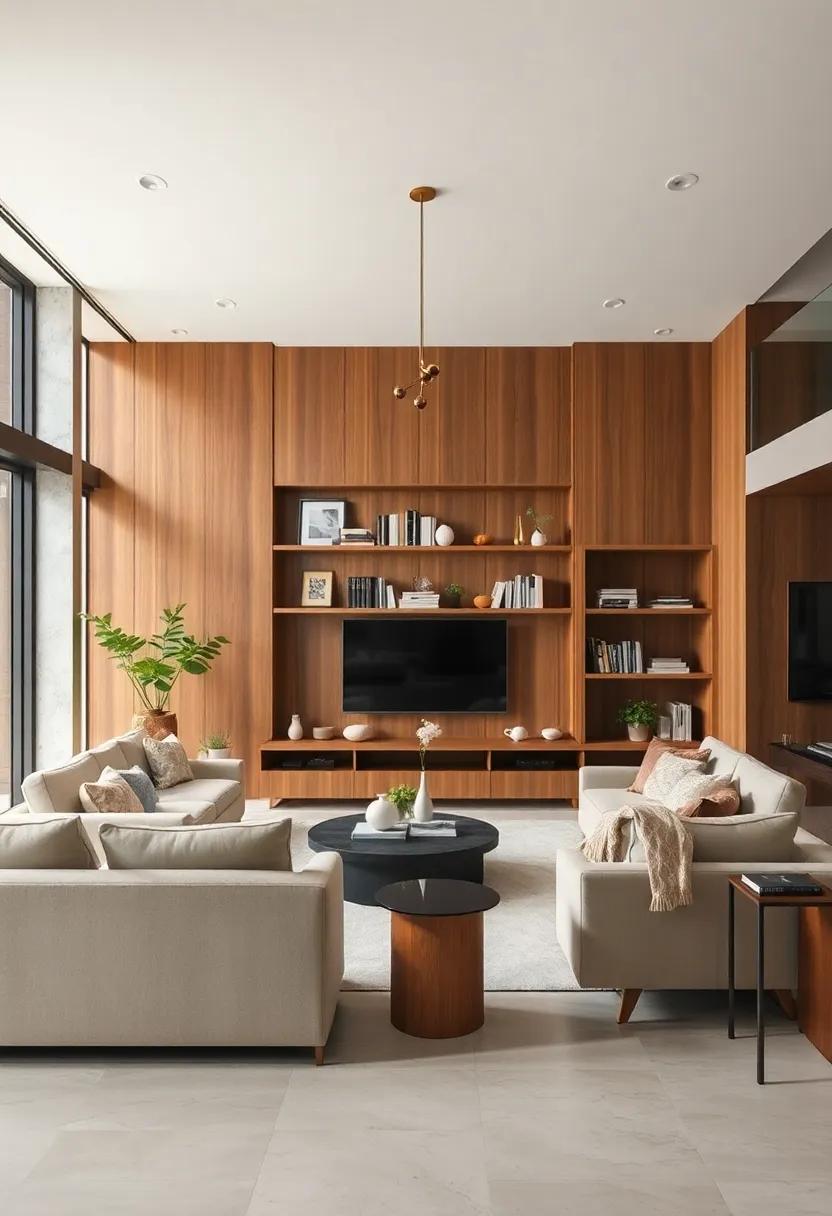 Stratified Bookshelves:⁤ Incorporate ⁣a sleek bookshelf to display⁢ a⁣ curated ⁢collection of books and decorative objects, adding height and ‍intrigue