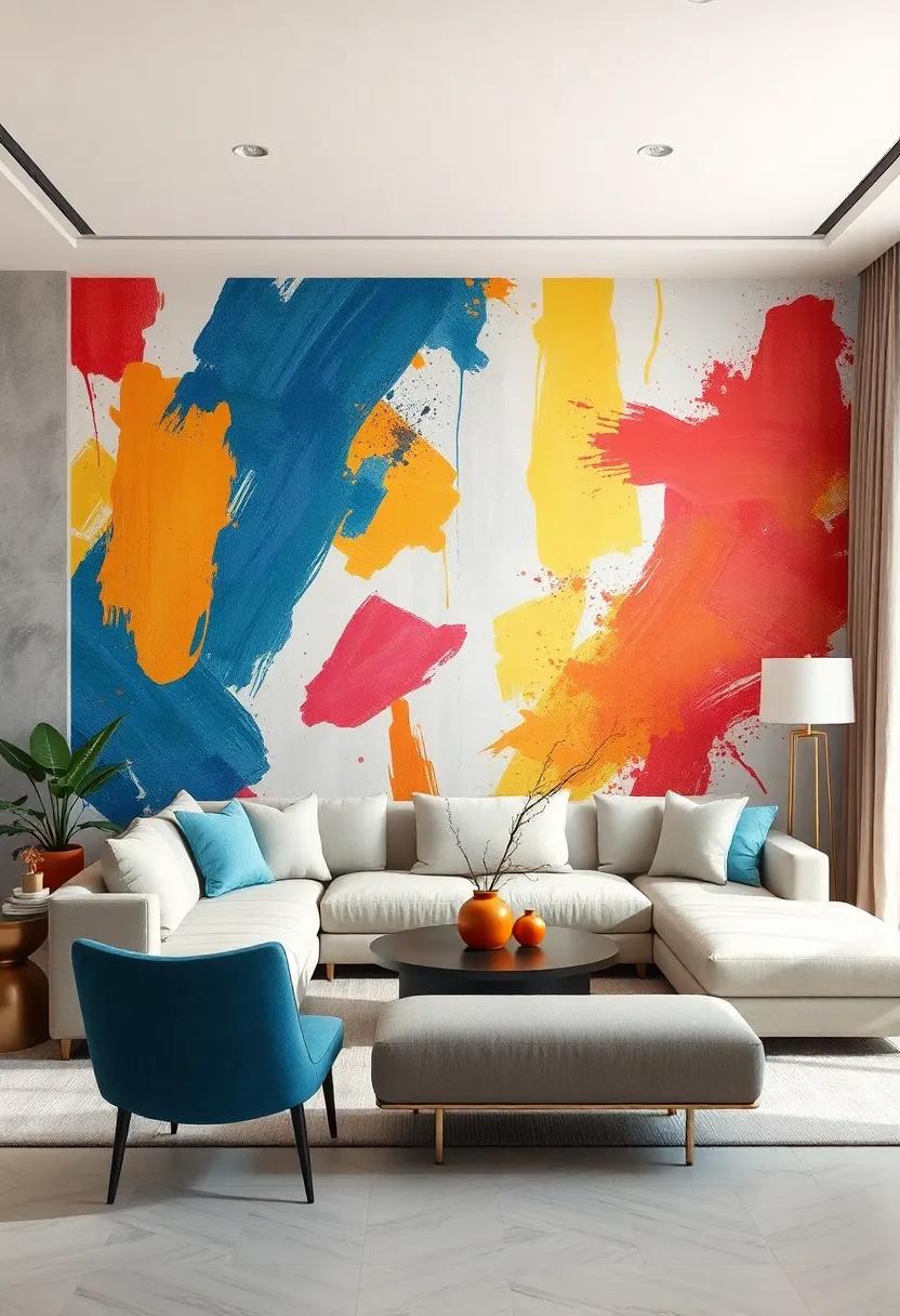 Vibrant ​Brushstrokes: An artistic‌ design showcasing ⁣bold ‌brushstrokes and color splashes, ⁣ideal for those looking to make a bold statement