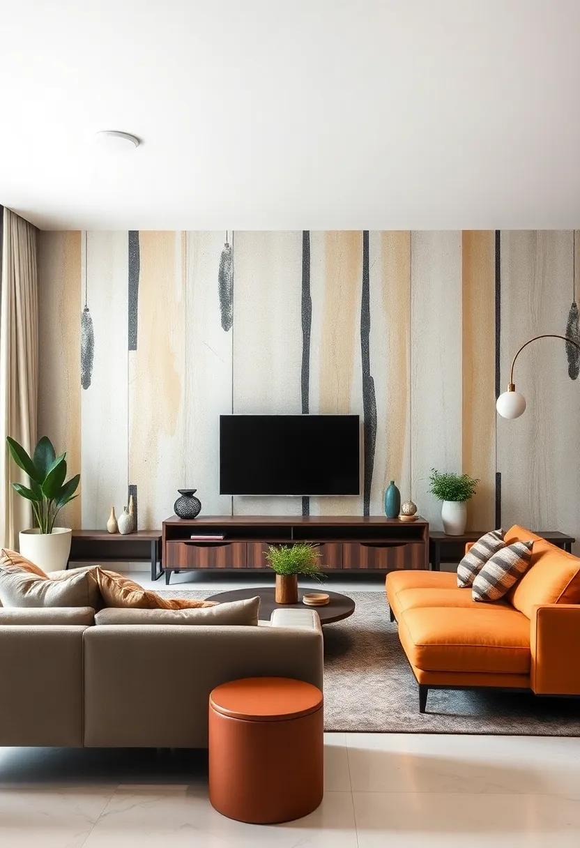 Bold Stripes:⁢ A daring combination‍ of wide and narrow stripes in contrasting colors that⁤ add energy and dynamism to your walls