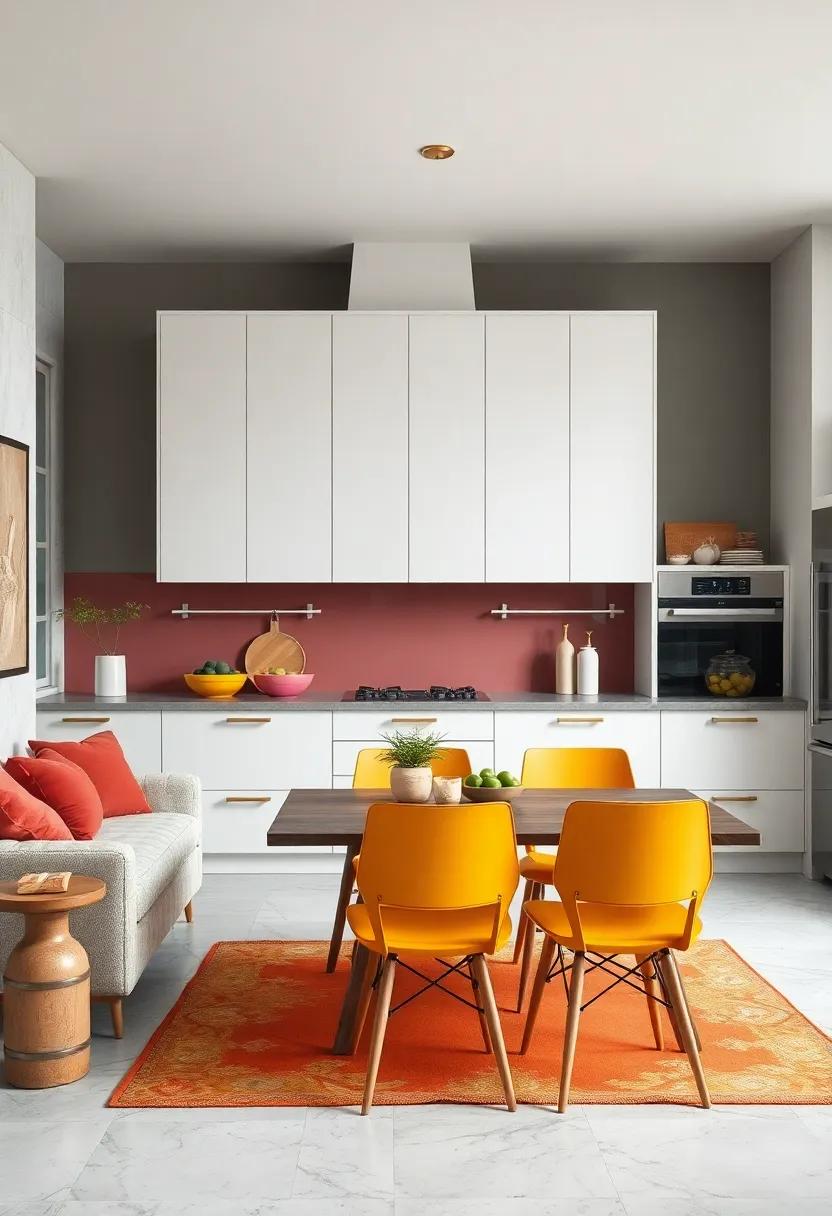 Color Pops:⁢ inject energy into⁤ your cooking space with strategically placed ‍color pops ‍in decor,appliances,or cabinetry for ⁤a playful ⁤touch