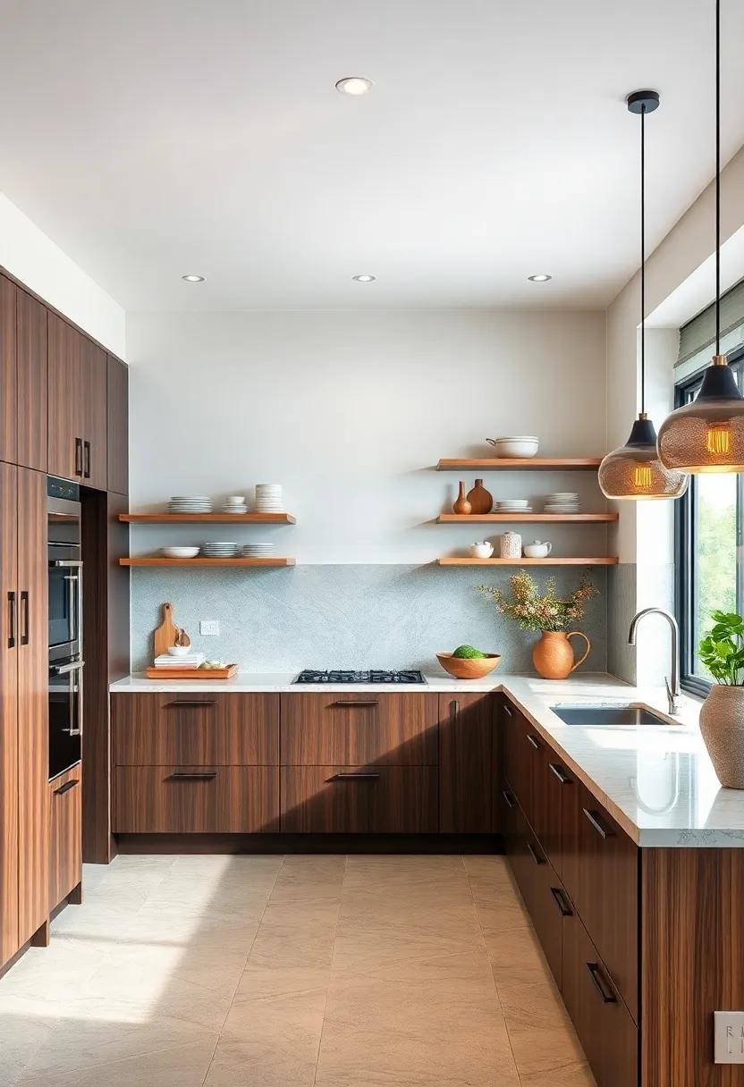 Floating Shelves: replace traditional ⁤cabinets‌ with floating ⁢shelves ⁢for an airy, modern feel,‍ allowing you to display⁤ beautiful dishware and decorations