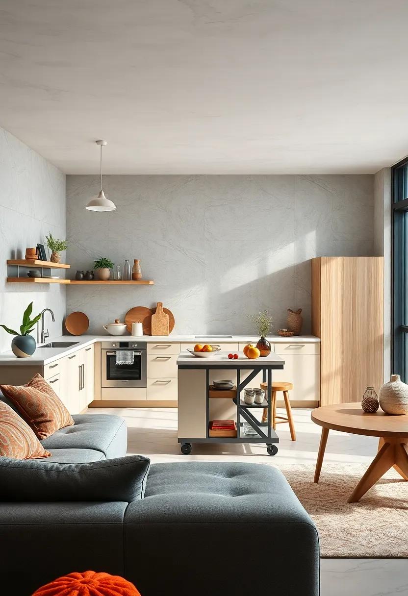 Mobile Kitchen:⁣ Introduce a rolling⁤ cart or⁢ island⁣ that can be moved ⁢around,perfect for​ those⁢ who crave flexibility ⁤and multifunctionality⁤ in their cooking space