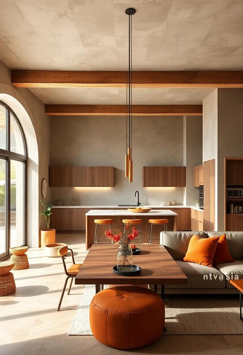 Earthy Tones: Explore the​ warmth ‍of earthy color palettes and natural materials,​ making your space inviting and​ grounded