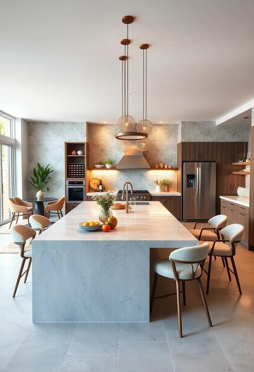 Multi-functional Islands: See how⁤ a versatile kitchen island​ can serve‍ as a ​prep station, dining area, and social hub ⁤all in ⁤one