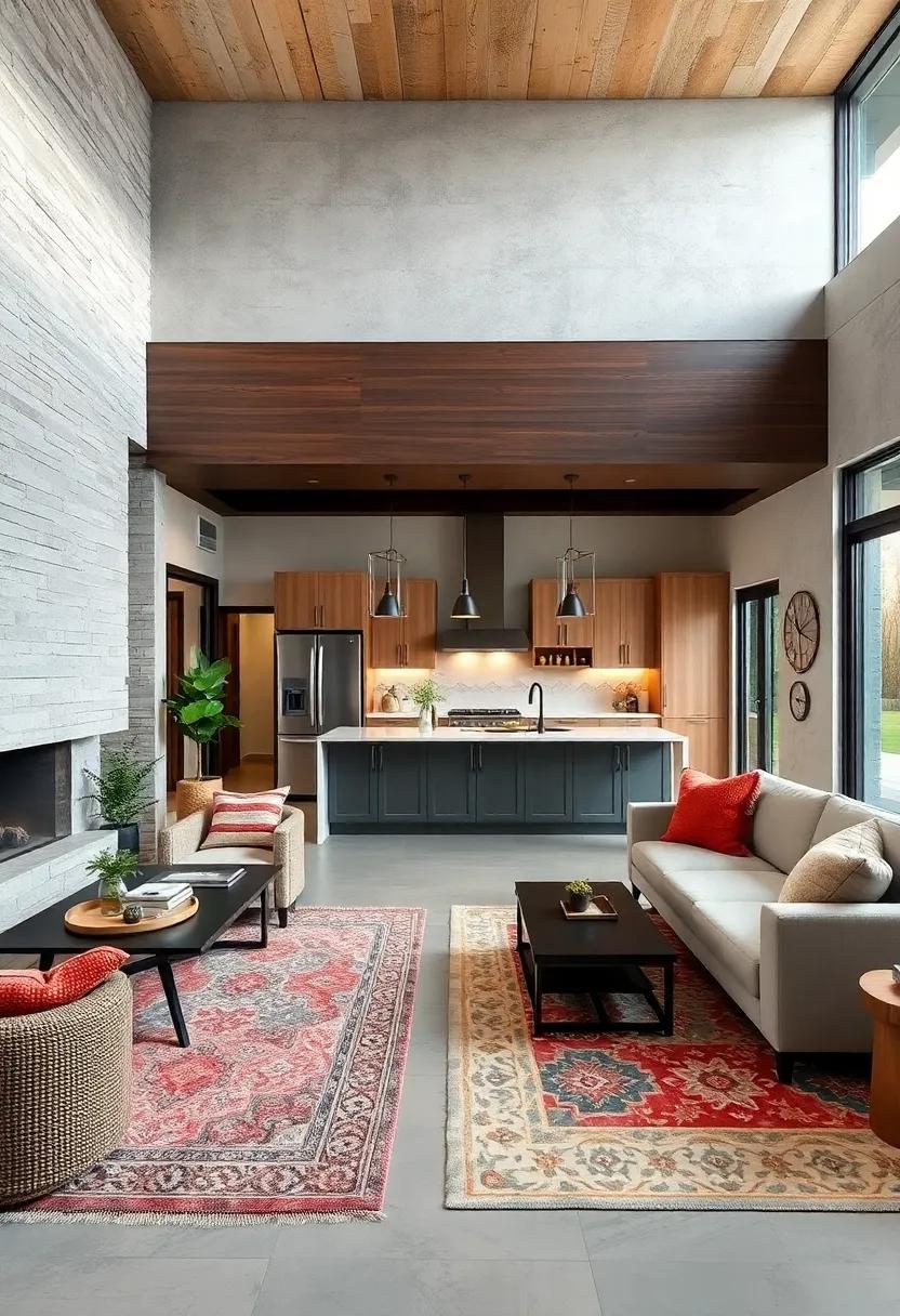 Cozy Rugs: ​Find out how the right⁣ area rugs can define spaces ⁤within an open concept layout,adding warmth ⁣and comfort