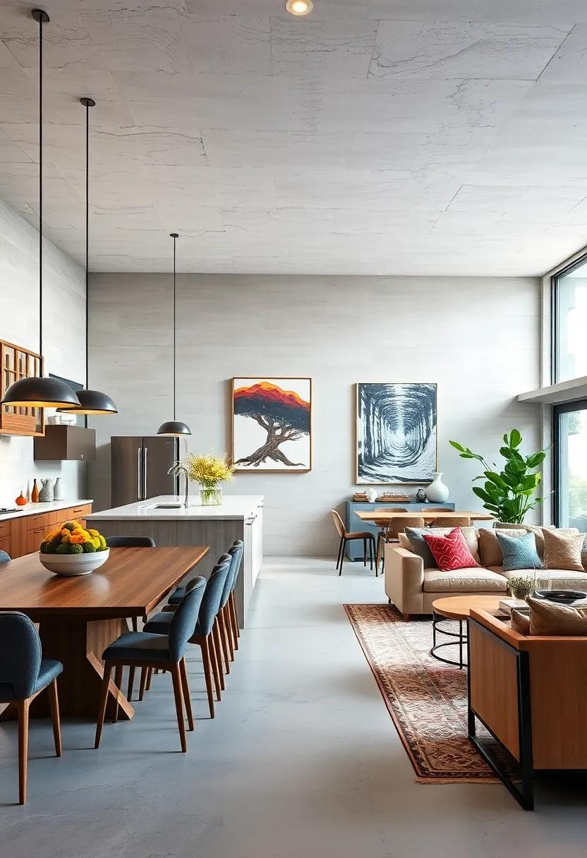 Wall‍ Art Wonders: Consider how thoughtful wall art can enhance ‌the character of ⁤your open ‌space,⁣ reflecting your personality and style