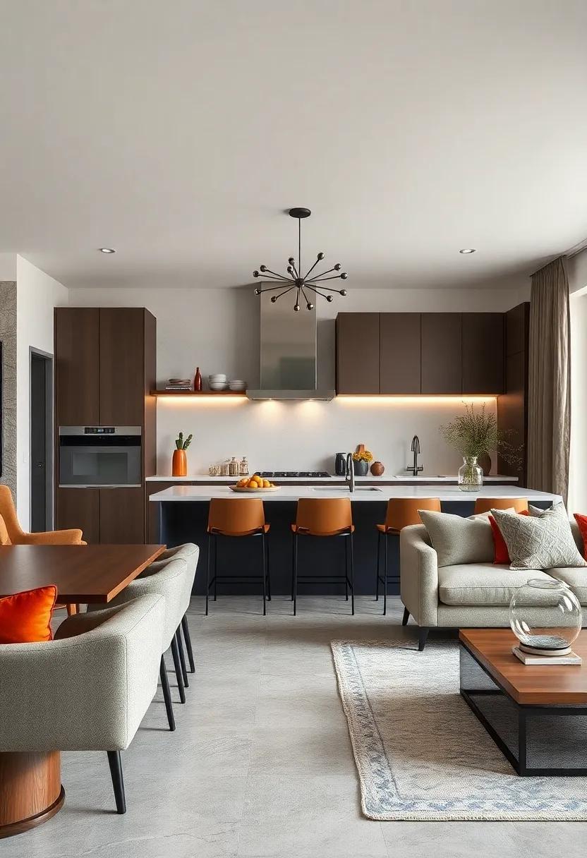 Color ‍blocking: Experiment with bold color blocking to create defined areas in your kitchen and dining room that feel cohesive