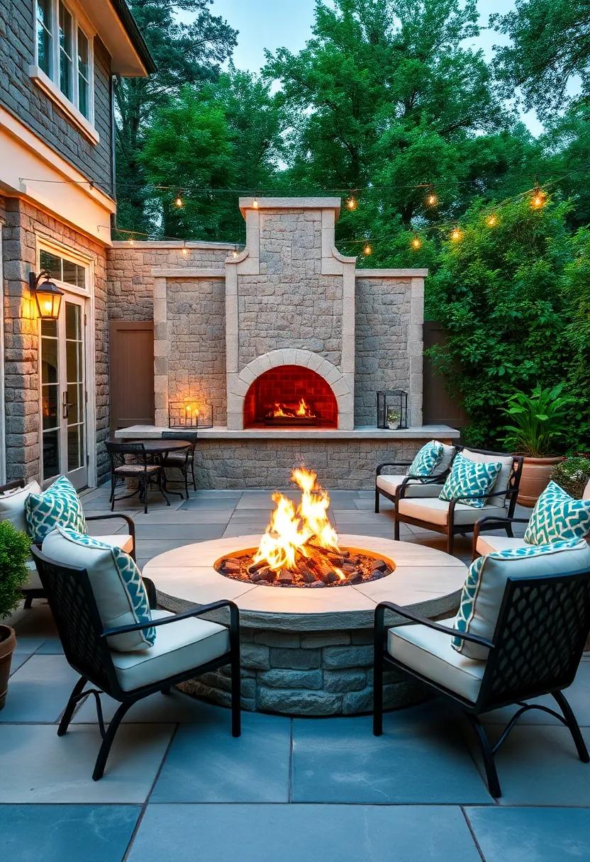 Unleash ⁢your culinary⁤ skills with⁤ a pizza oven fire pit, surrounded ‍by stunning stonework that ‌makes ⁣cooking outdoors⁤ not just fun, but fashionable