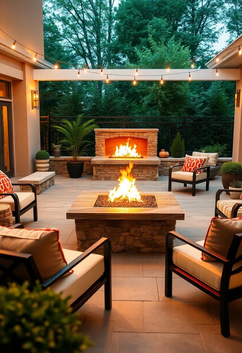 Explore ‌versatility with a versatile pit that transforms⁣ from a⁤ fire ⁣source to⁢ a stylish tabletop, surrounded by stunning⁣ stonework ⁤that suits any⁢ gathering