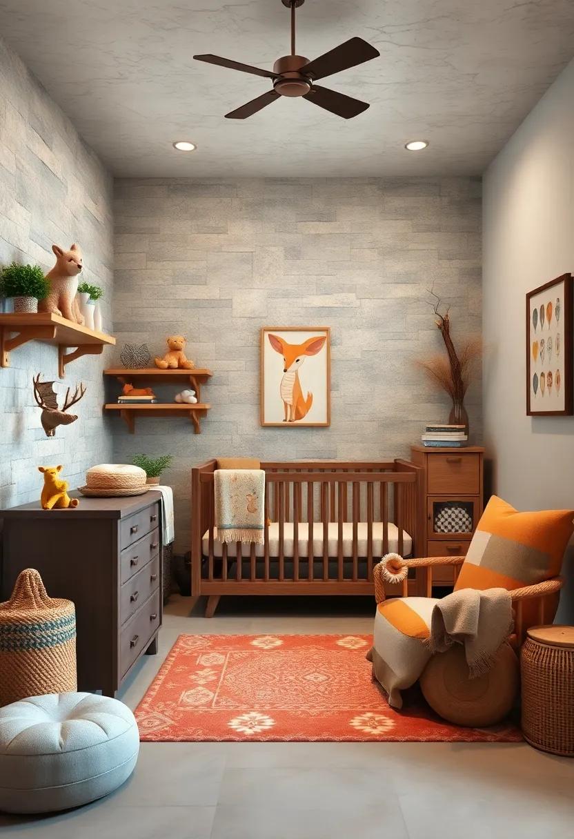 Animal-Themed Accents: Use decorative accents featuring woodland creatures to infuse‍ a playful spirit into the nursery