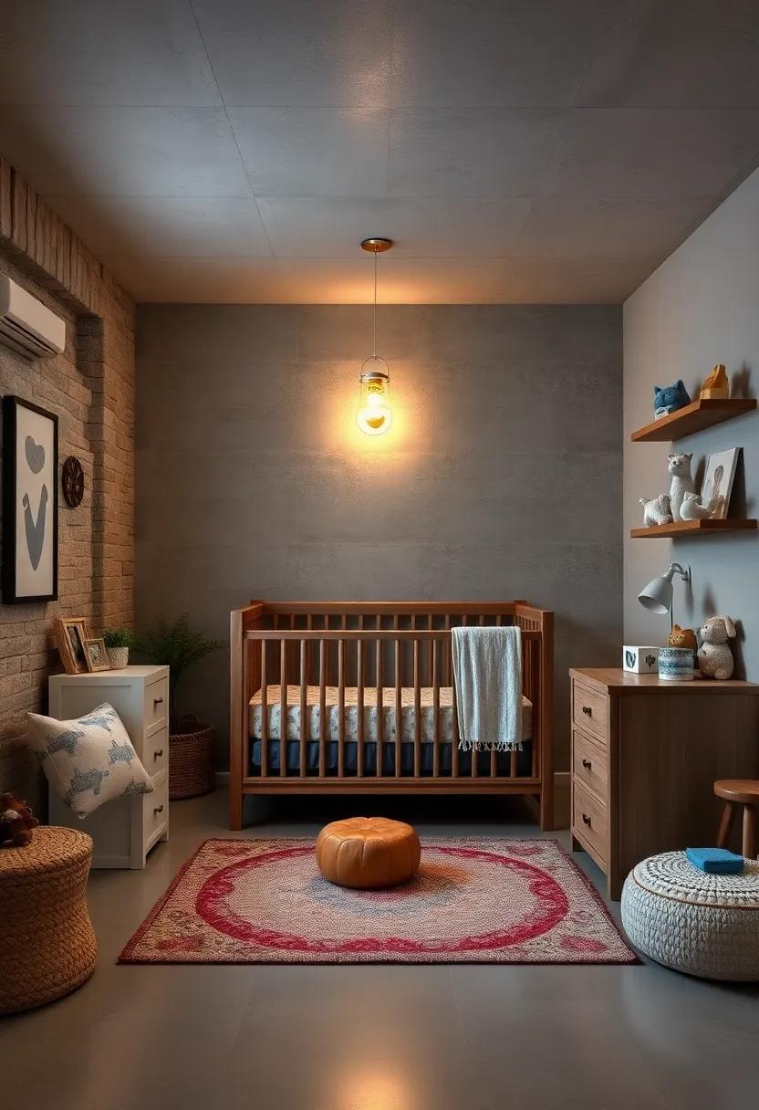 Gentle Nightlight: Opt for ⁢a soft glow nightlight with rustic designs, ‍offering comfort during ​those late-night visits