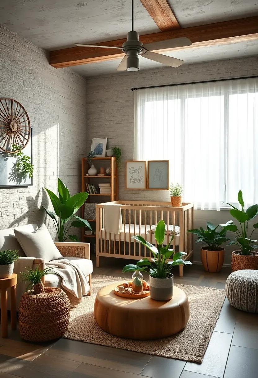 Greenery Touch:⁣ Add potted plants or⁢ faux greenery ‍to bring life to the ‌nursery ⁢without overwhelming the space