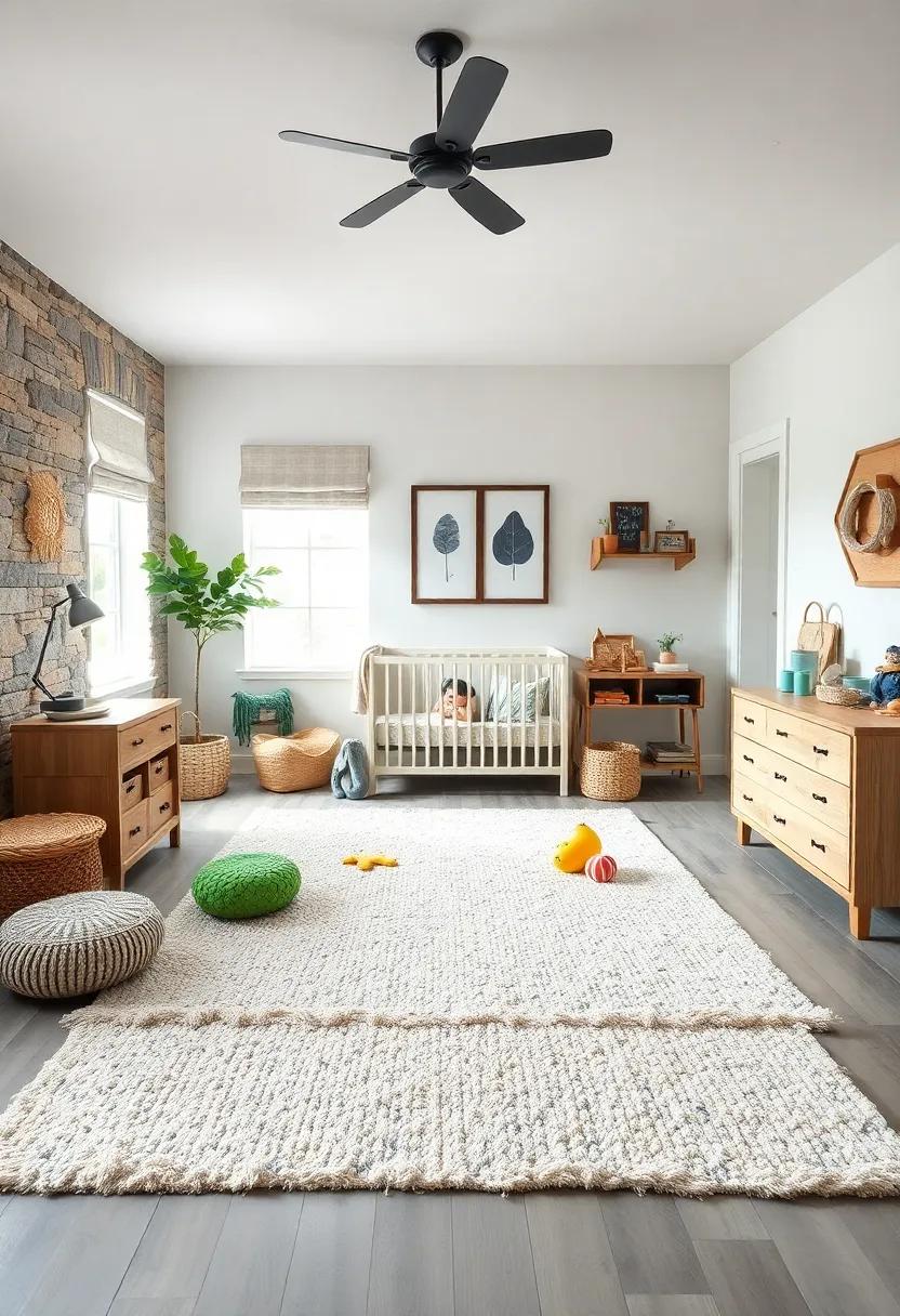 Soft Area Rug:‍ Add a large, plush area⁣ rug that ⁢invites ‌playtime right in the middle of the‌ room​ while adding warmth