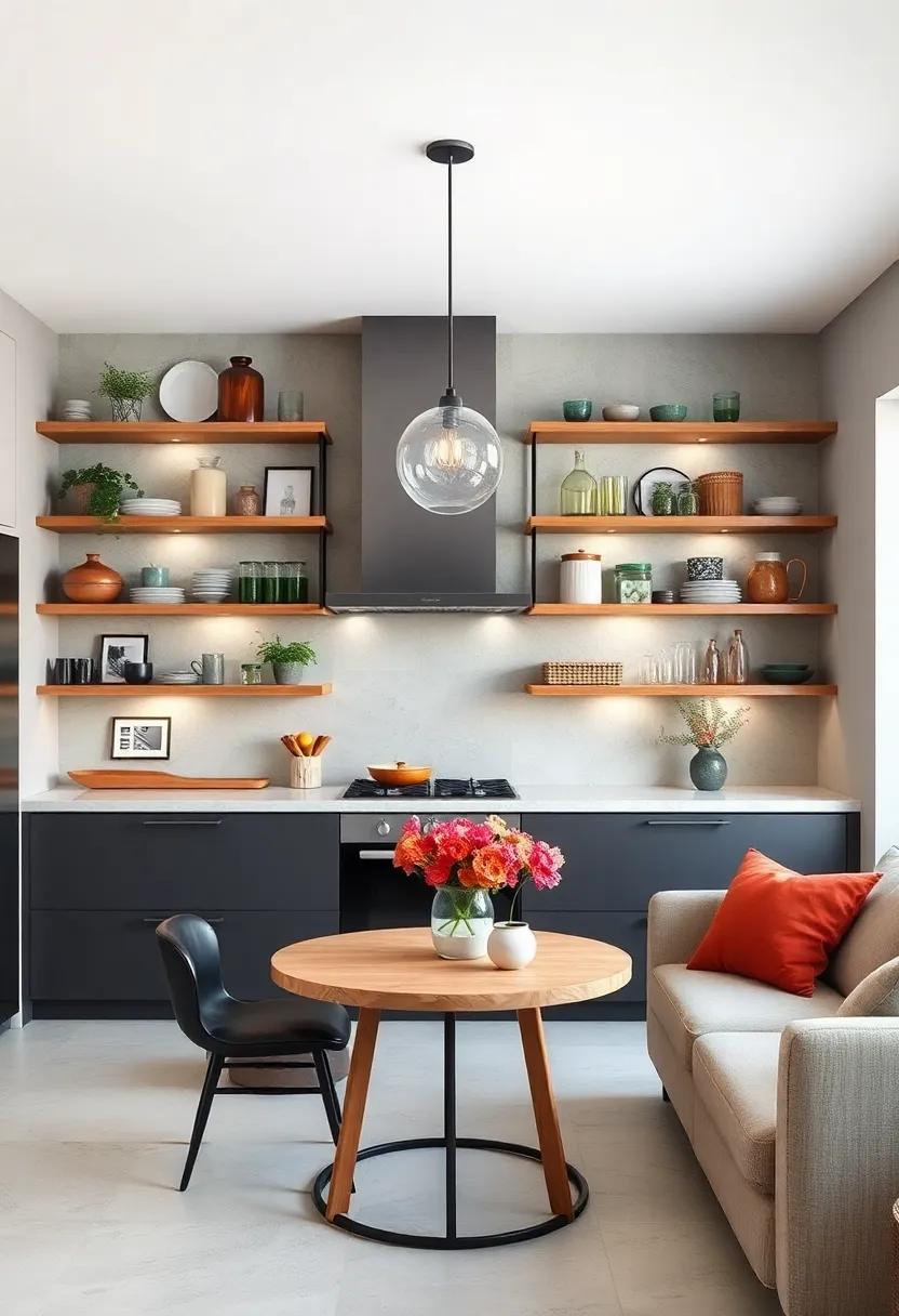 Explore artistic open shelving arrangements that feature⁣ unique​ display items, ‌turning your kitchen into a personalized gallery