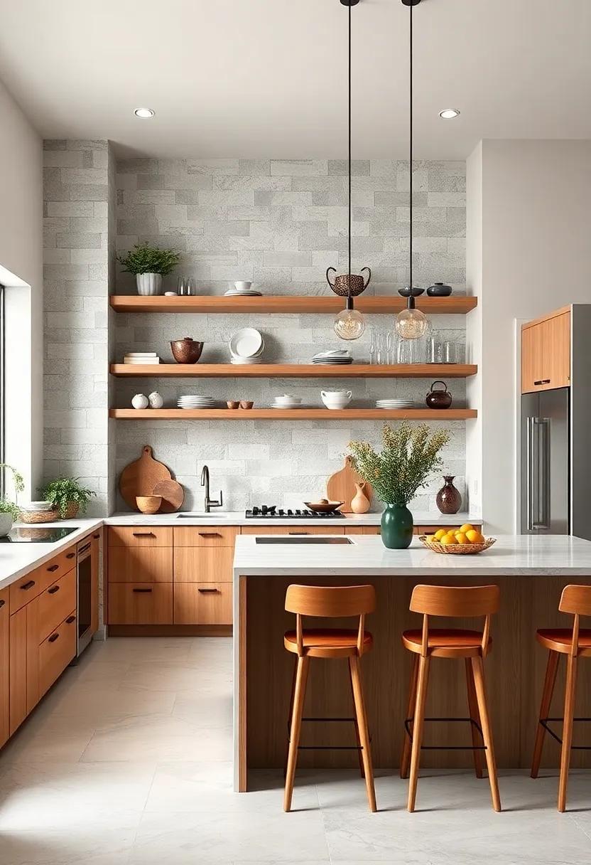 See how integrating​ open shelving into a kitchen island can enhance storage while maintaining a seamless flow in your cooking area