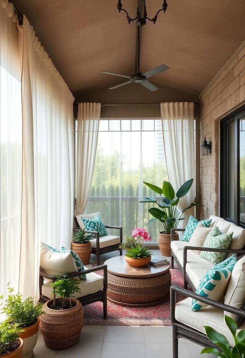 Nature-inspired Decor: Use decor elements like⁢ driftwood or seashells to echo nature's beauty and ⁢bring⁢ a coastal vibe to your balcony