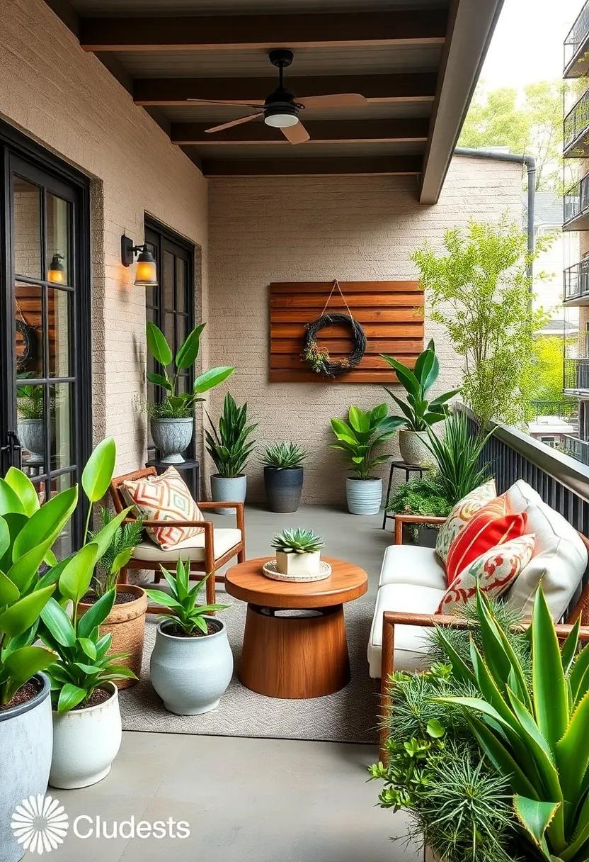 Potted Succulents: Incorporate low-maintenance succulents‌ that thrive in small spaces, adding ⁤life without overwhelming your‌ balcony