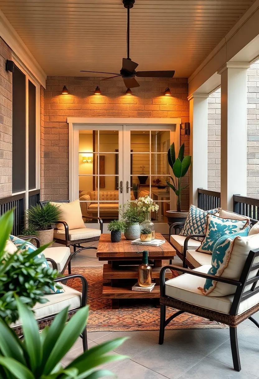 Customized Table: Create⁣ a DIY ⁢side table using⁢ reclaimed wood or pallets, giving your porch a rustic charm without‌ breaking the bank