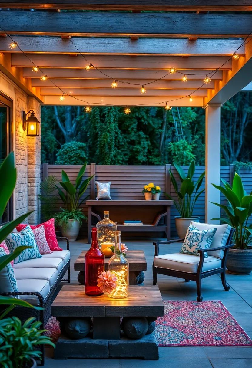 DIY Bottle Lights:⁤ Recycle glass bottles into unique light fixtures by placing‌ string lights inside ⁢them for a creative, eco-friendly touch