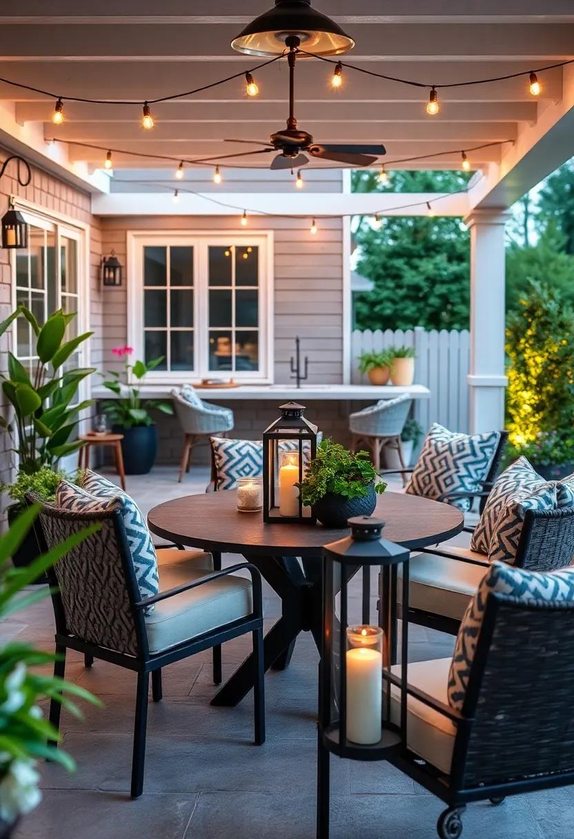 Lanterns on the Table: Incorporate decorative lanterns filled ⁤with ‌candles or string lights for a ‌cozy, inviting‍ centerpiece