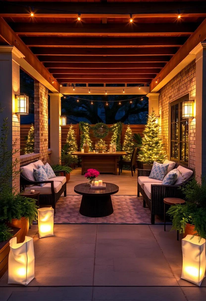 Luminary Bags: Line pathways​ with ⁣luminary⁢ bags that‍ glow softly,​ creating a welcoming feel for holiday gatherings‍ or⁤ special events