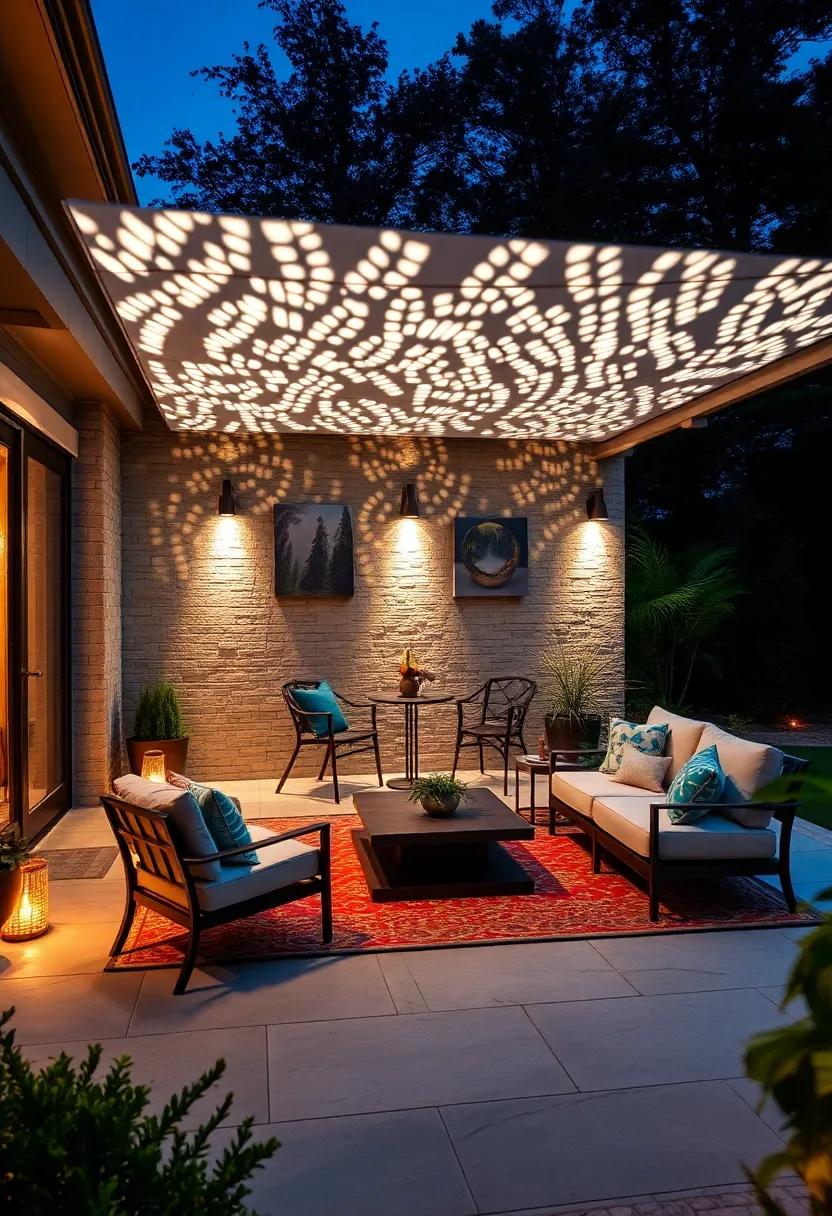 Projected Patterns: Use⁤ light projectors to cast beautiful patterns ⁣onto‌ walls or hardscapes, ⁤enhancing the ‍visual interest of your outdoor gatherings