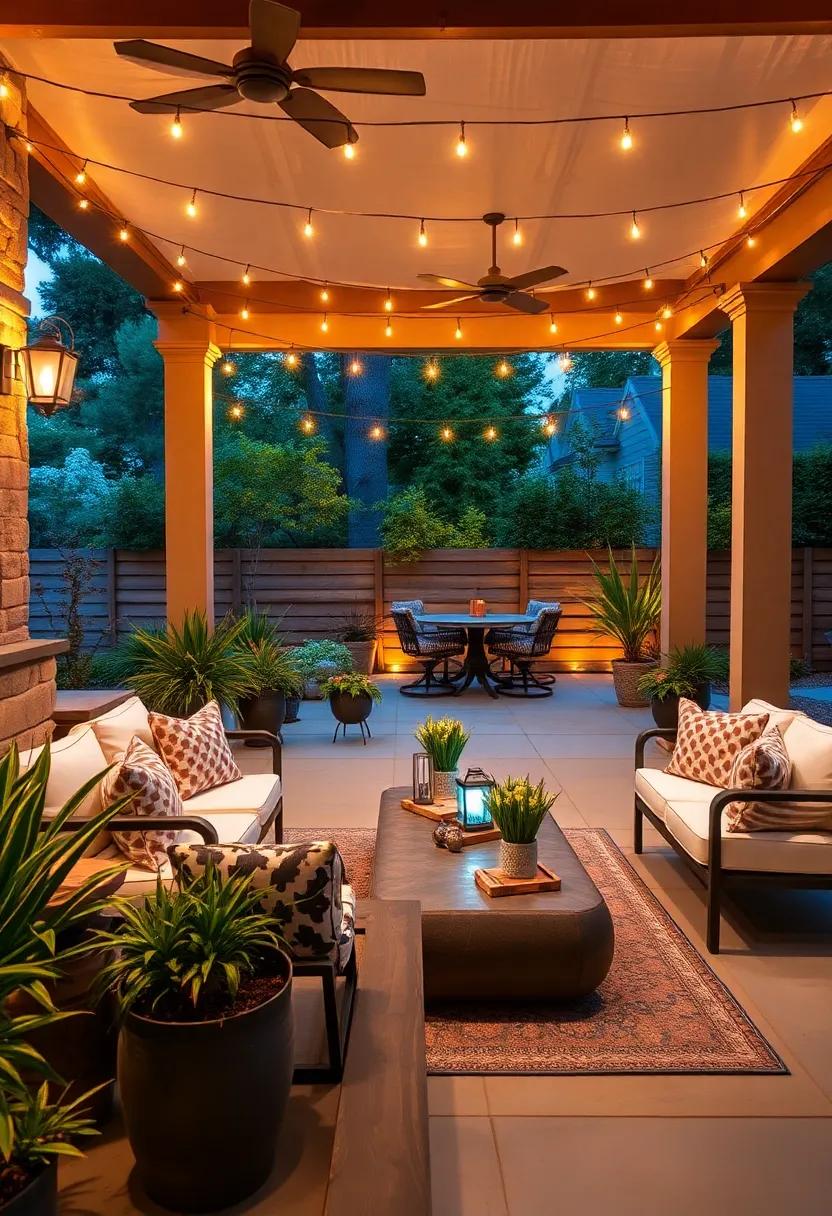 Seasonal-Themed Decor:‍ Change‍ your patio ‍lighting to ⁢align with ​the ‍seasons—think ​warm orange lights for ‌fall or ⁣cool blue lights⁤ for⁣ winter