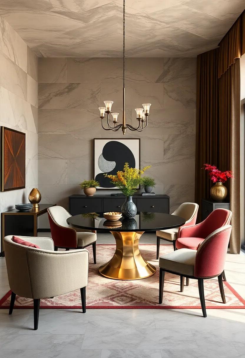 Art Deco Glam: ‍Channel⁣ the opulence of the 1920s with bold geometric ⁣patterns, luxurious ⁣fabrics, and rich jewel tones for a ‌touch of vintage extravagance