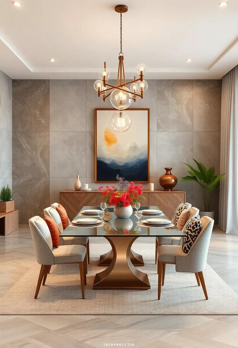 Art Lover’s paradise: ‍Feature unique ‌art ⁣pieces and creative ​displays ⁢as focal points ⁤while maintaining a neutral and inviting ambiance ​for dining