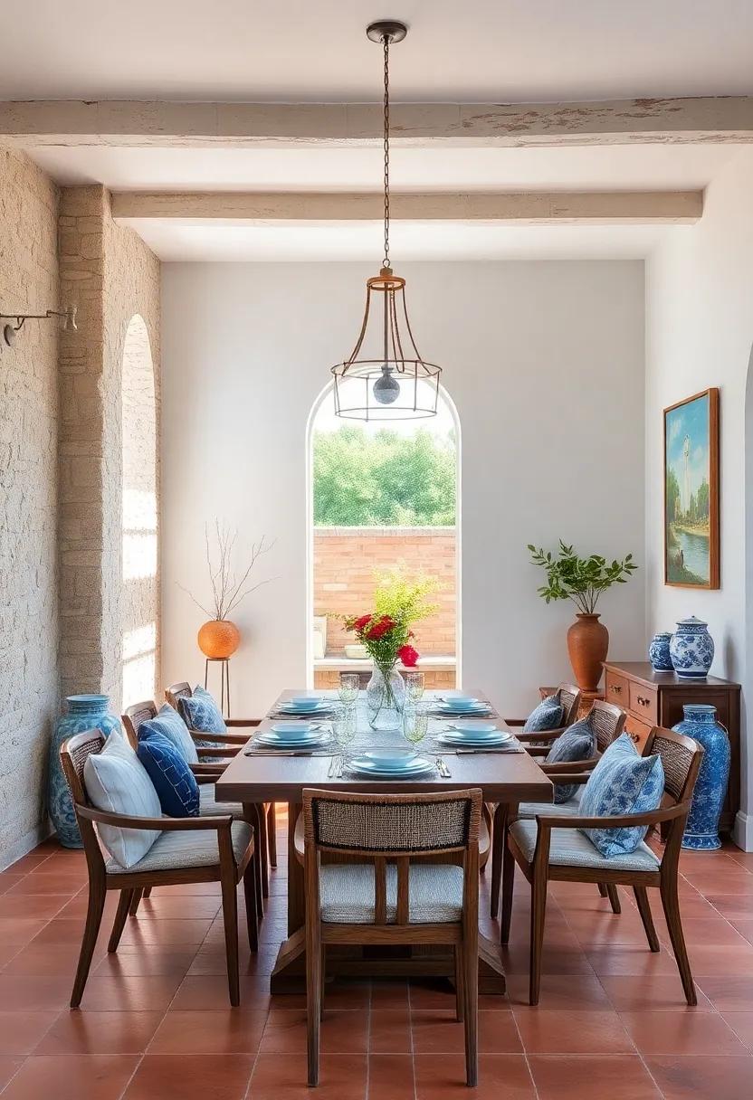 Mediterranean Oasis: Bring the ⁣sunshine indoors‌ with terracotta ⁣tiles, blue and white ceramics,‍ and rustic wooden furniture ‌reminiscent of coastal⁢ havens