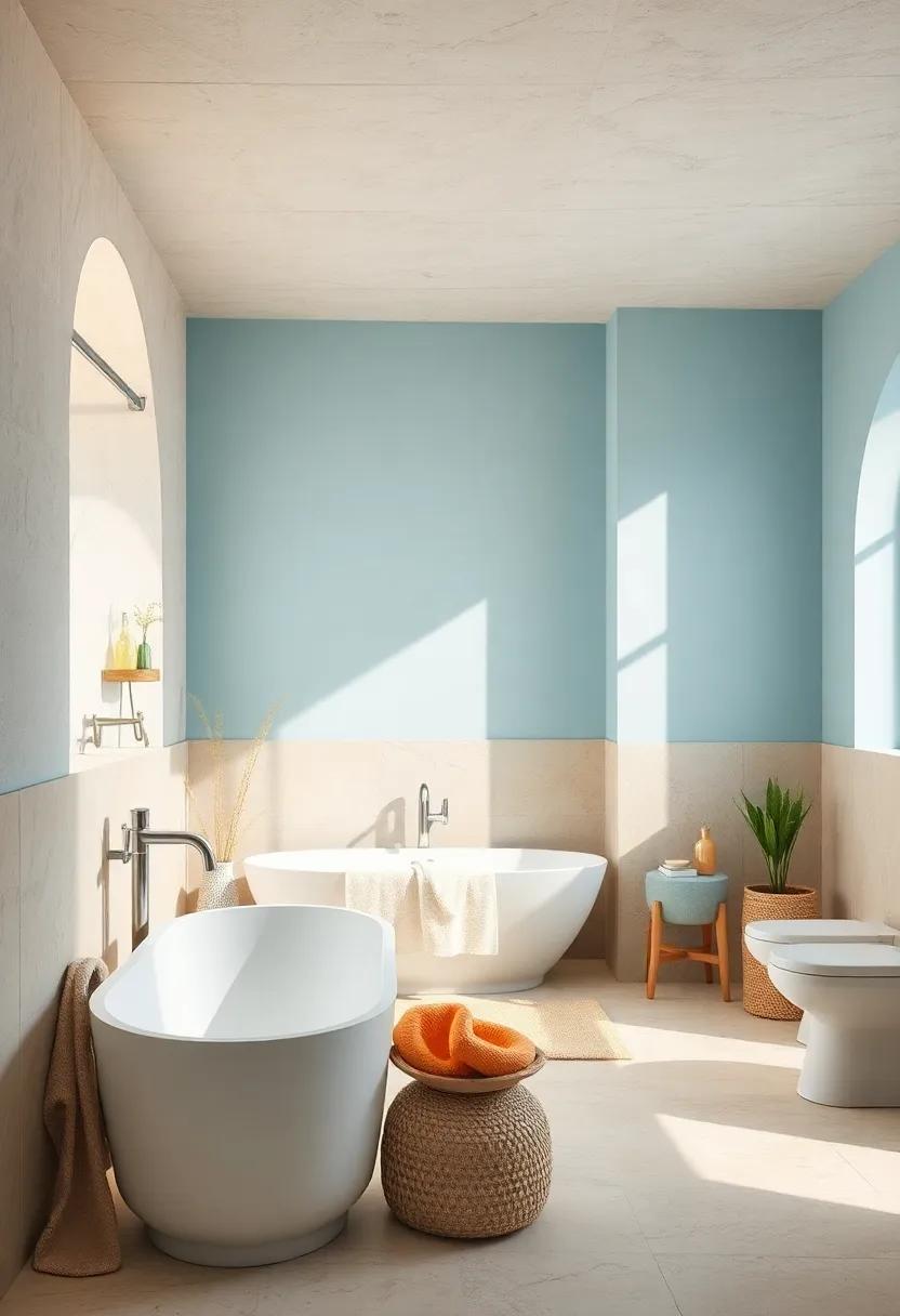 Light Blue and Sandy Beige: Capture the essence⁤ of beach life with light blue walls paired with ‌sandy beige elements,reflecting ⁢tranquility⁣ and relaxation