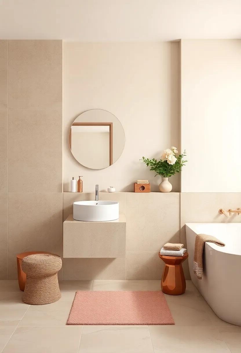 Ivory and‌ Sage Green: Achieve a serene oasis⁣ by mixing warm‌ ivory tones with gentle sage green, creating a calming backdrop‍ that promotes a peaceful bathing ​experience