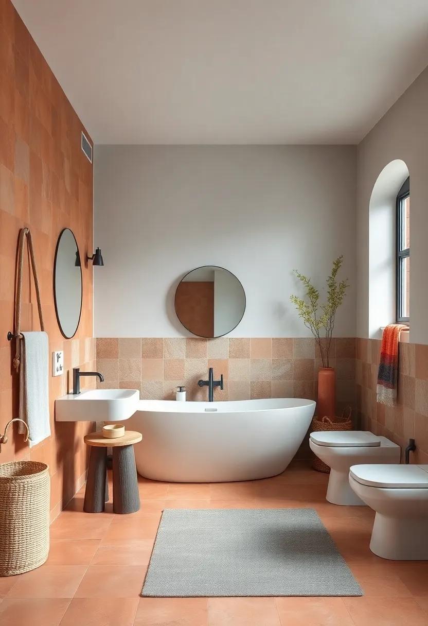 Terracotta and Light Gray: Bring warmth into‍ your space with terracotta tiles complemented by light gray walls,evoking a rustic yet⁤ modern Mediterranean vibe