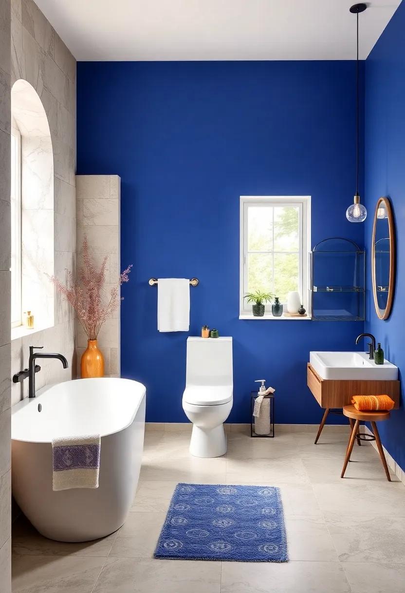 Cobalt Blue and Warm White: Infuse energy ‌into your space with vibrant cobalt ⁤blue alongside warm white accents, ‌resulting in​ a spirited yet harmonious environment