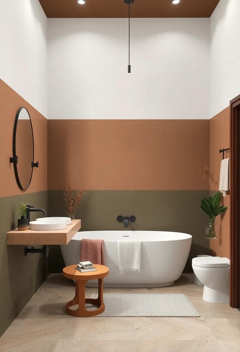 Olive and ‌Clay: A rich olive backdrop paired with earthy clay accents creates a grounded and stylish look, perfect for a nature-inspired yet modern​ aesthetic