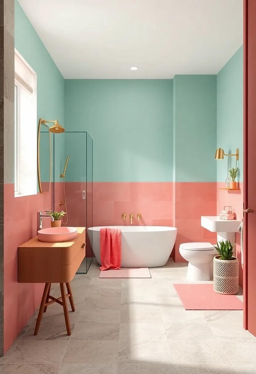 Aqua and Coral: Infuse your space with ⁢vibrant energy by combining soft aqua tiles with coral accessories, making for a playful ​and refreshing seaside-inspired retreat