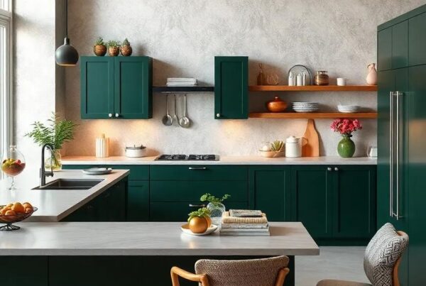 29 Stunning Ways to Elevate Your Home with Dark Green Kitchen Cabinets