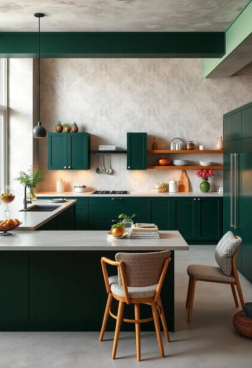 29 Stunning Ways to Elevate Your Home with Dark Green Kitchen Cabinets