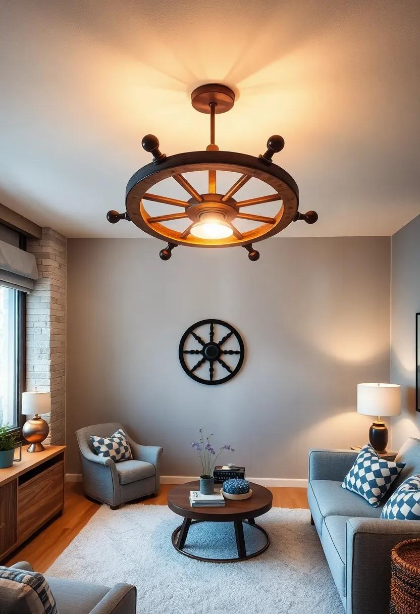 Nautical ⁤Vibes:⁢ A⁣ ship Wheel Ceiling ⁣Light that ‌captures the spirit‌ of adventure and the ⁤love for the⁢ sea, ideal for ocean enthusiasts