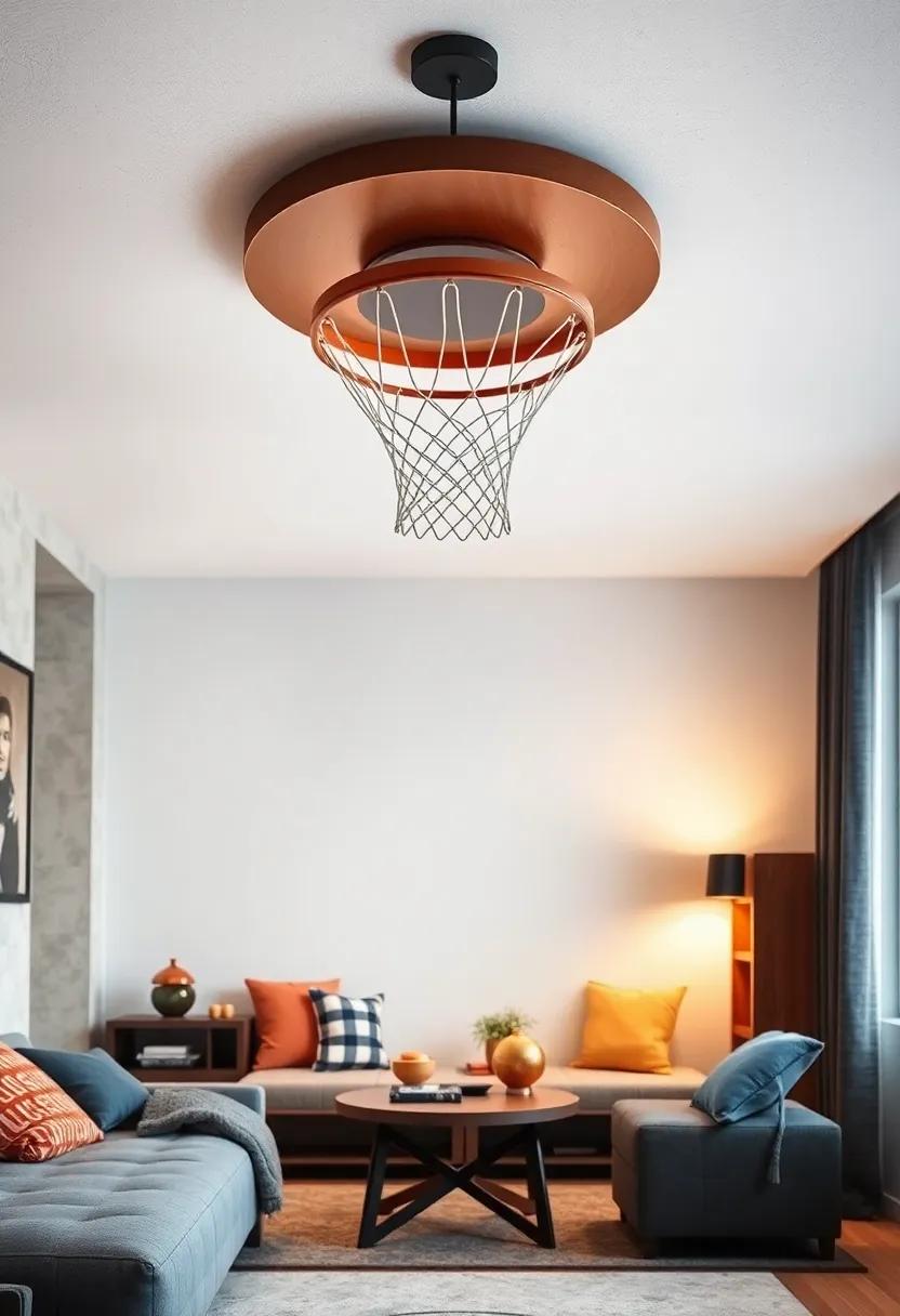 Sporty Delight: ‌A⁤ Basketball Hoop Ceiling⁢ Light, turning your boy’s ‍room into⁢ a mini ‍court​ with style and fun